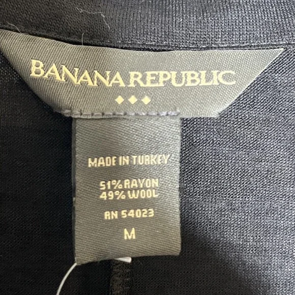 NEW Banana Republic Semi Sheer Wool Blend Tie Waist Long Sleeve Shirt Dress M - Picture 8 of 10